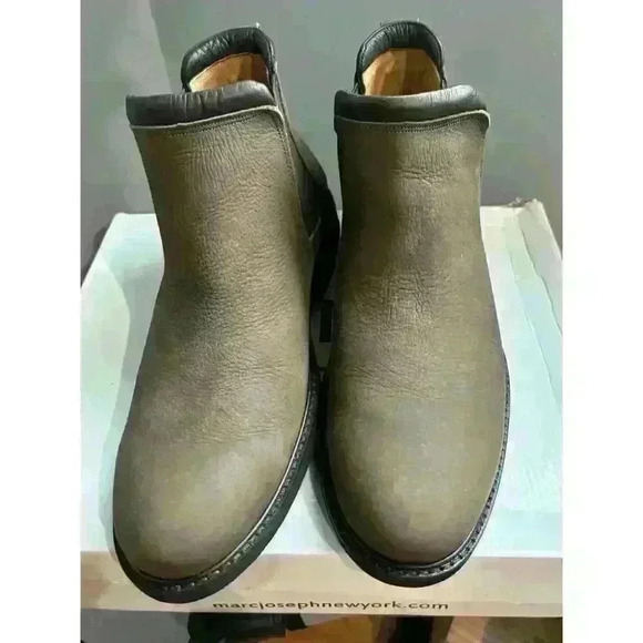 MJNY by Marc Joseph NY Austin Chelsea Boot Truffle Washed Grainy Sz 10 / EU 43.5 - Picture 8 of 9
